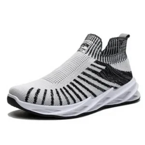 Nanpra Men'S Fashion Mesh Breathable Lightweight Stripe Sneakers