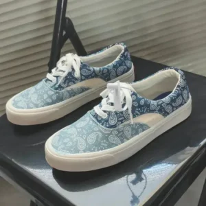 Nanpra Vintage Breathable Printed Canvas Shoes