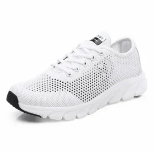 Nanpra Women Fashion Sports Lace Up Hollow Design Mesh Breathable Sneakers