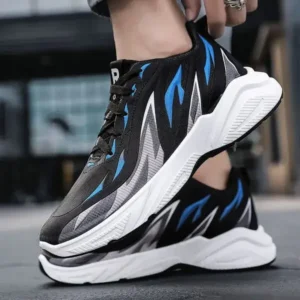 Nanpra Men Fashion Color Matching Breathable Running Sneakers