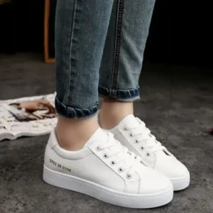 Nanpra Summer Women Fashion Casual Solid Color Thick-Soled Canvas Sneakers